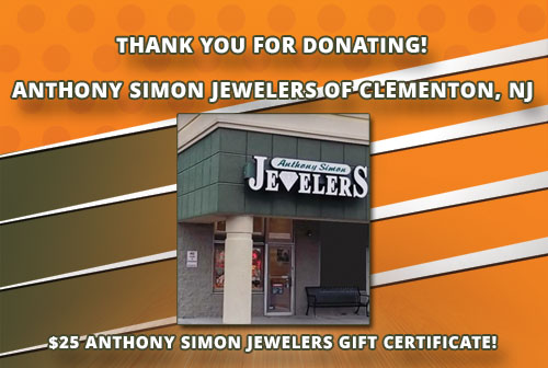 Anthony Simon Jewelers Thank you for donating.