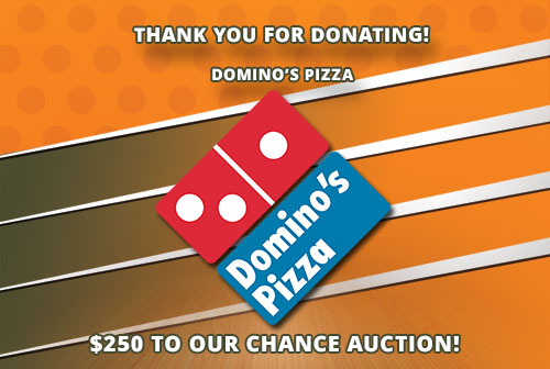 Domino's Pizza Thank you for Donating