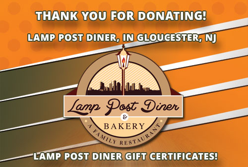Lamp Post diner donation thank you