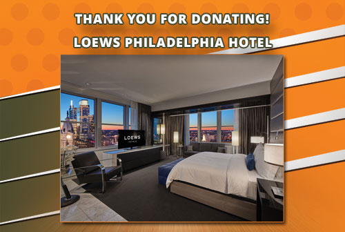 Loews Philadelphia Thank you for Donating